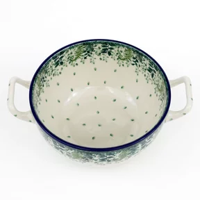 Miska fondue D02 0,7l <br> 2206X Zielone paprocie
